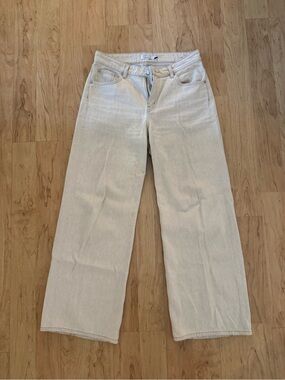 & Other Stories Cream Denim Trousers